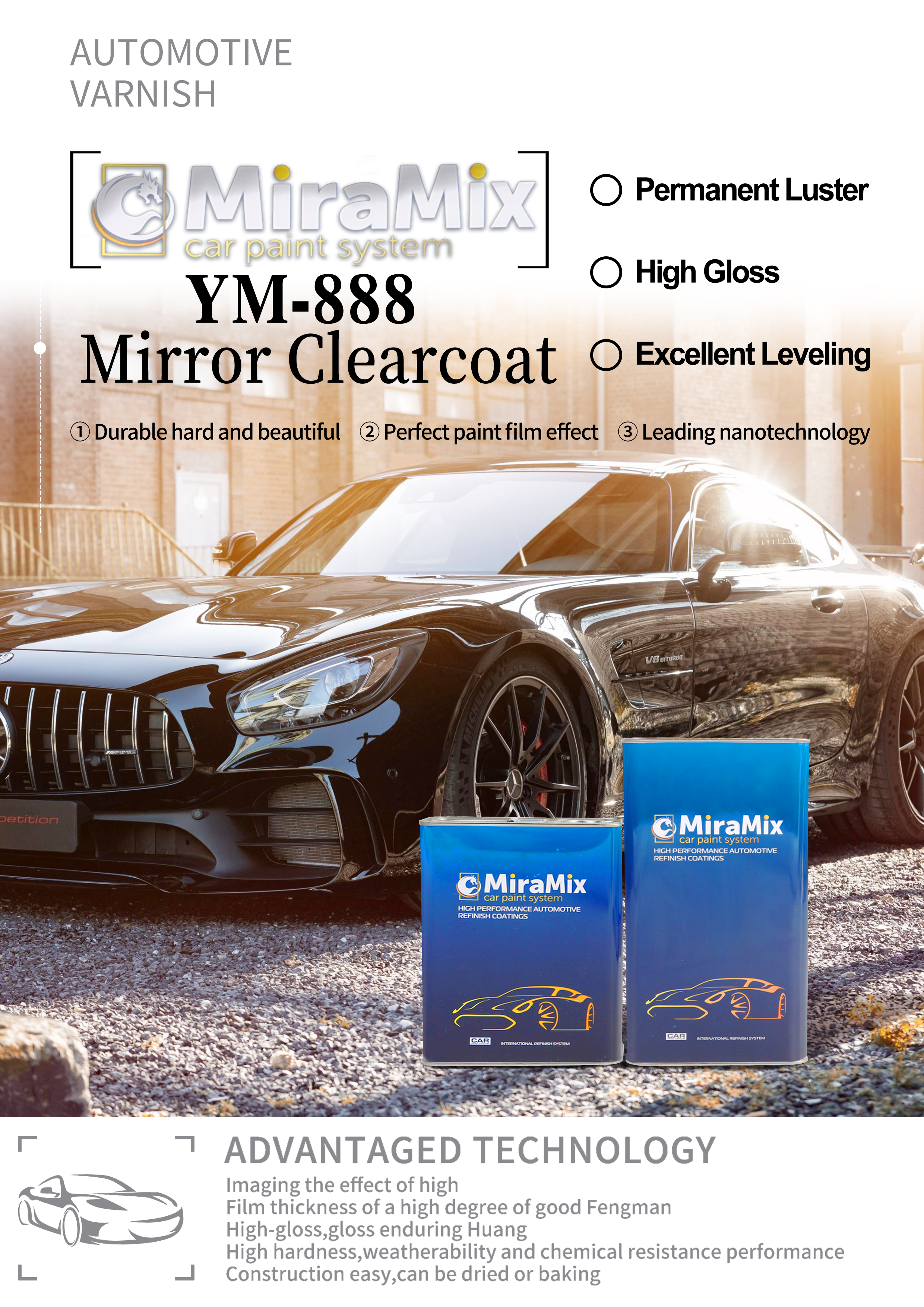 YM-888mirror clearcoat miramix YM-888Mirror Clearcoat Miramix