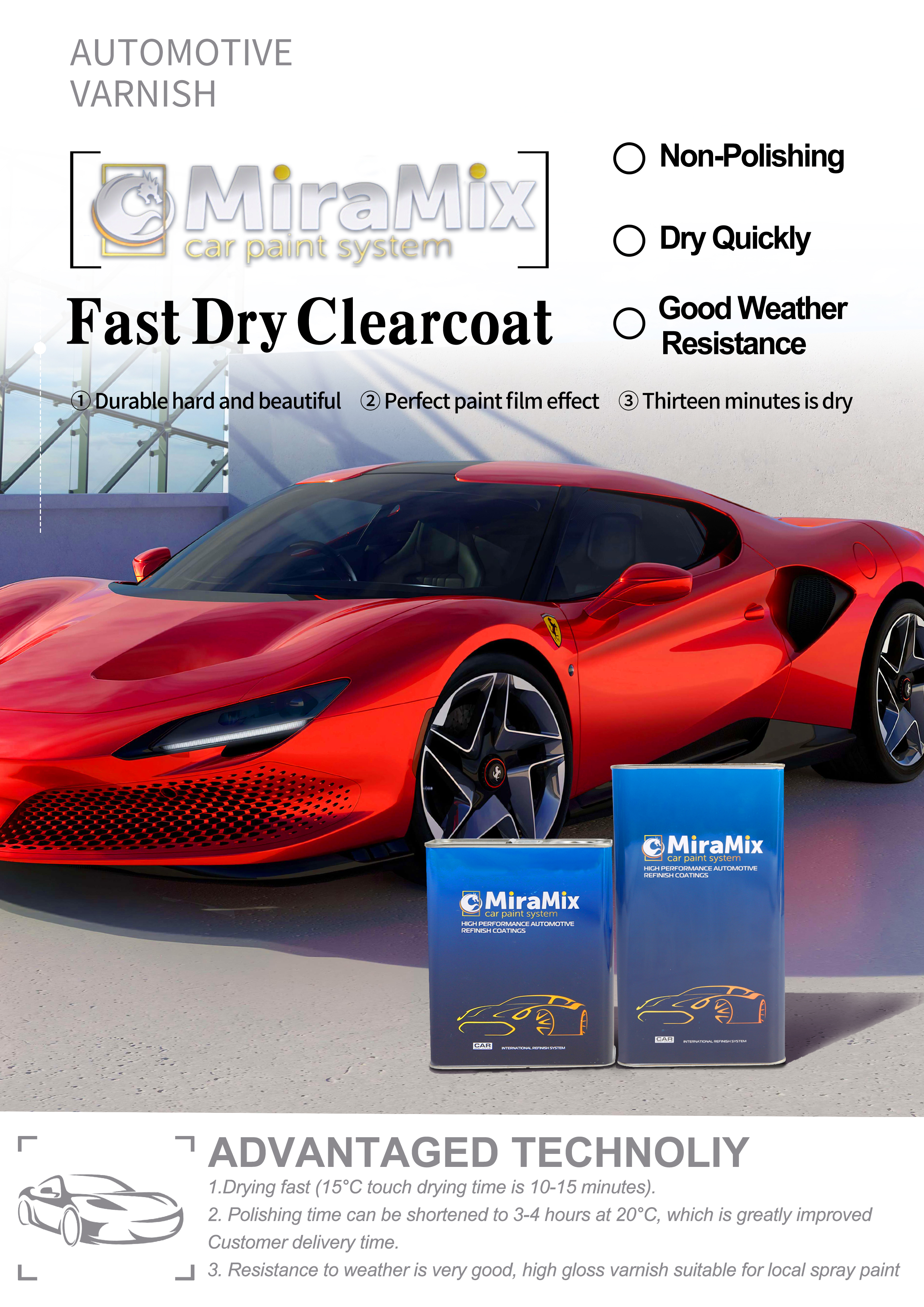 Fast Dry ClearcoatX Быстрый сухой clearcoatx