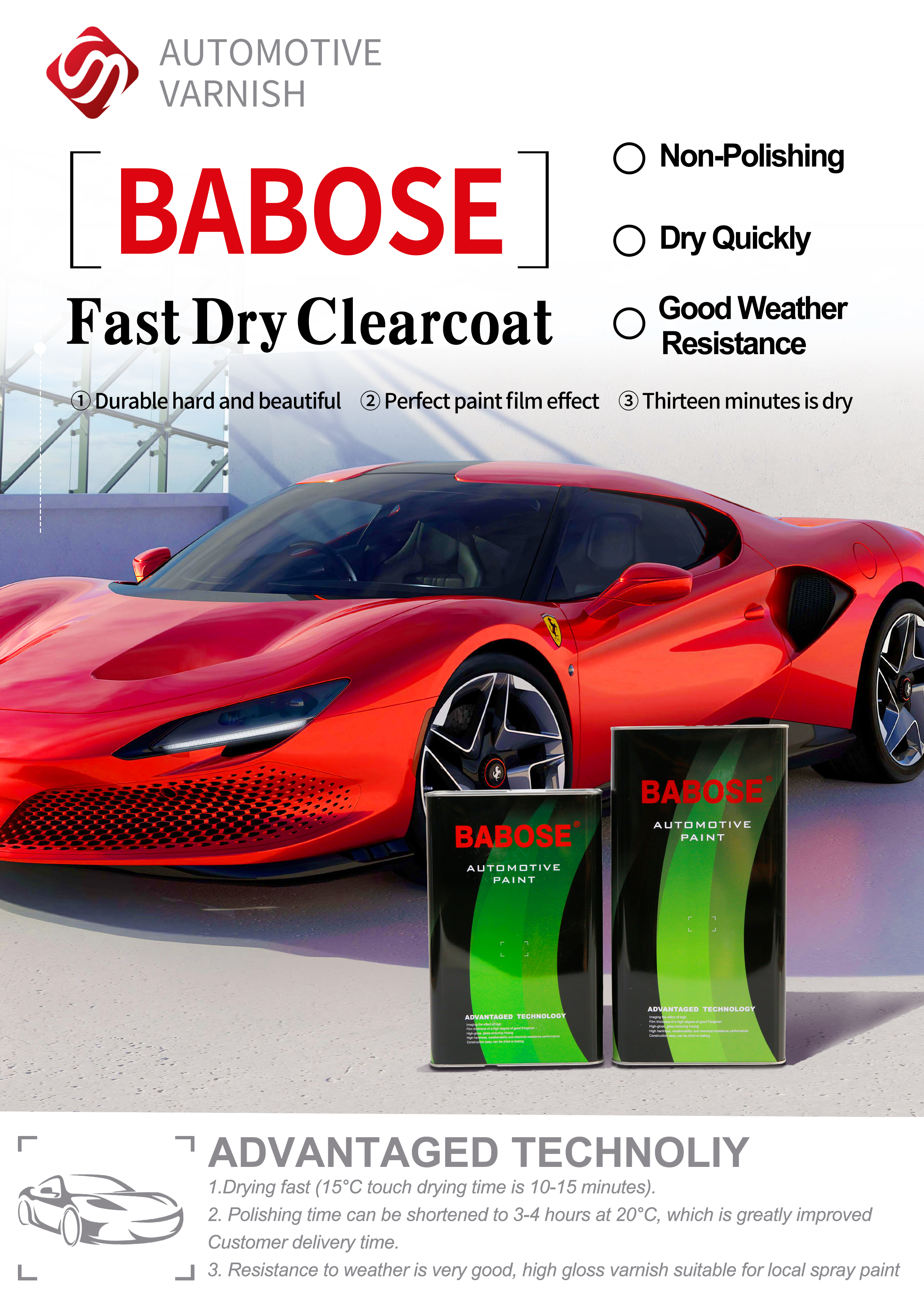 fast dry clearcoat Быстрый сухой очистка